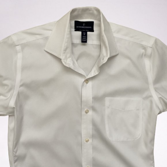 White Buttoned Down men's dress shirt size slim 14.5 / 34 - Picture 2 of 9